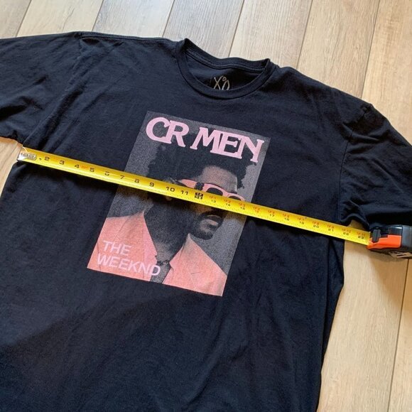 RARE The Weeknd Cr Men T Shirt XL Black Official XO Merchandise Afterhours Era - Picture 5 of 6